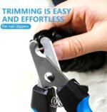 Pet Nail Clippers for Dogs and Cats with Safety Guard (Blue) - Image 2